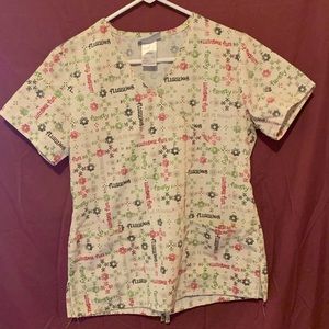 Sb scrubs , Christmas top